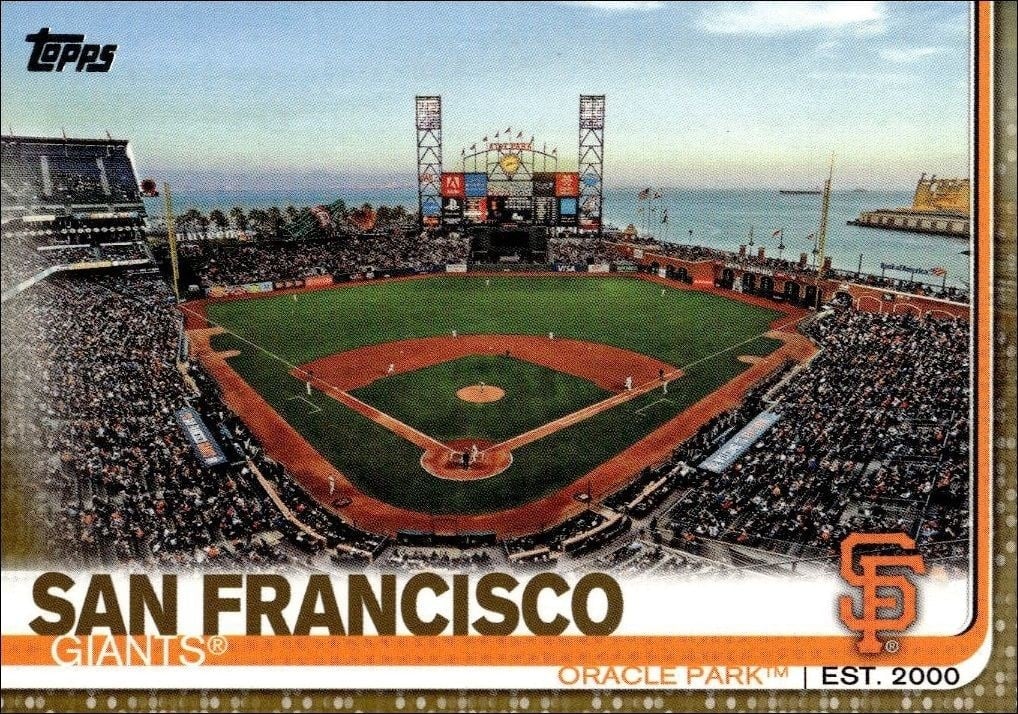Oracle Park 2019 Topps Series 2 #616 Baseball Trading Card - Front 2019 Topps Series 2 Oracle Park #616 baseball trading card front