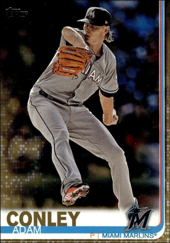 Adam Conley 2019 Topps Series 2 #663 Baseball Trading Card - Front 2019 Topps Series 2 Adam Conley #663 baseball trading card front