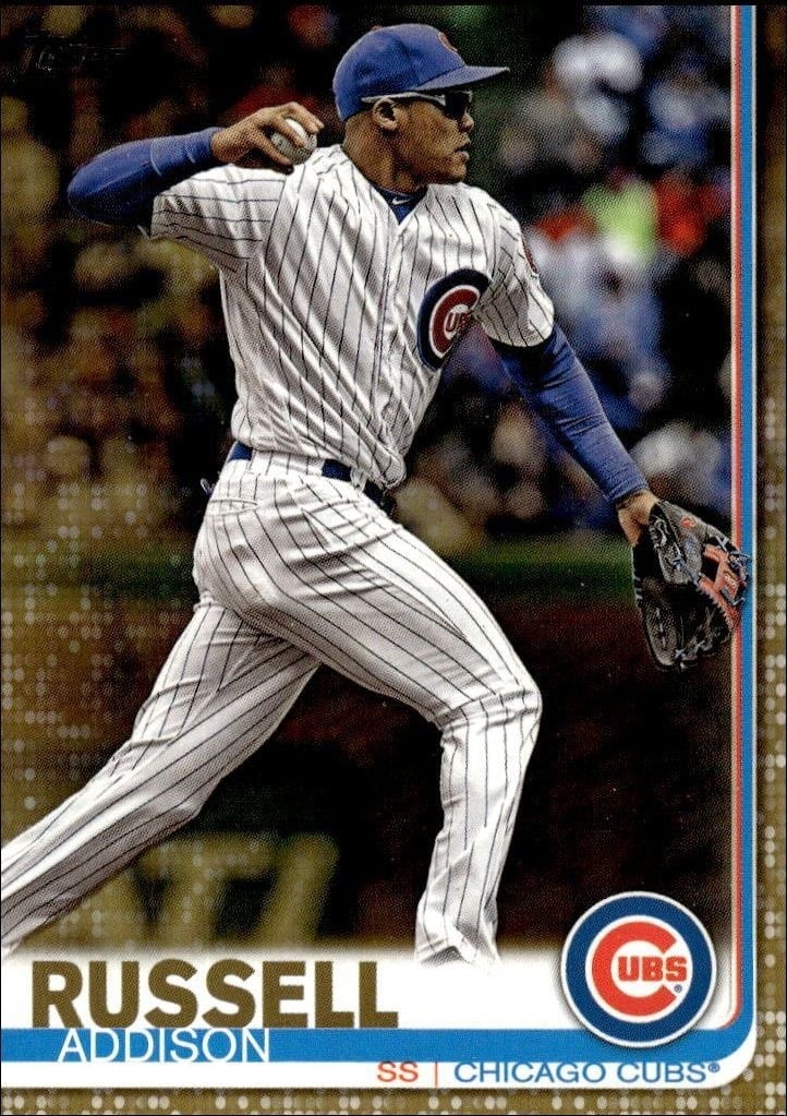 Addison Russell 2019 Topps Series 2 #633 Baseball Trading Card - Front 2019 Topps Series 2 Addison Russell #633 baseball trading card front