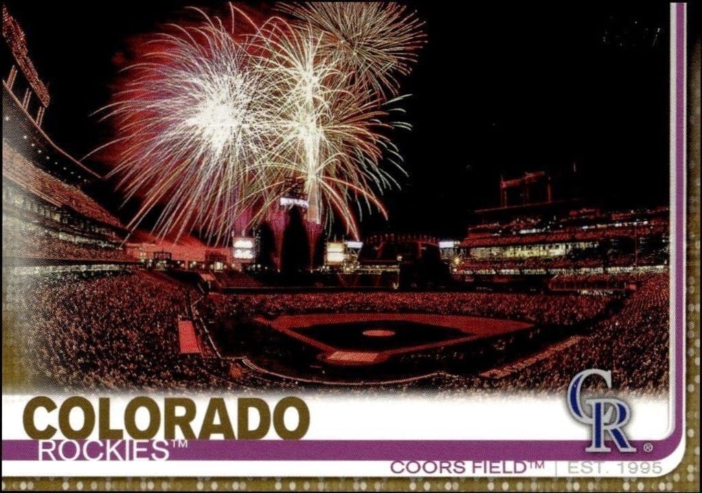 Coors Field 2019 Topps Series 2 #604 Baseball Trading Card - Front 2019 Topps Series 2 Coors Field #604 baseball trading card front