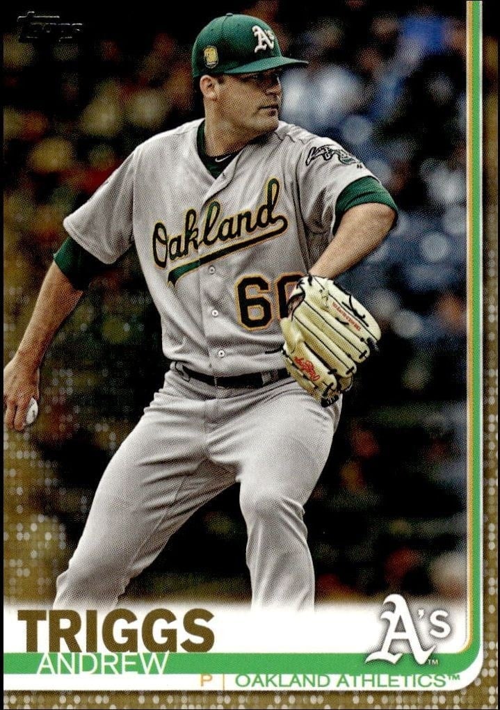 Andrew Triggs 2019 Topps Series 2 #565 Baseball Trading Card - Front 2019 Topps Series 2 Andrew Triggs #565 baseball trading card front