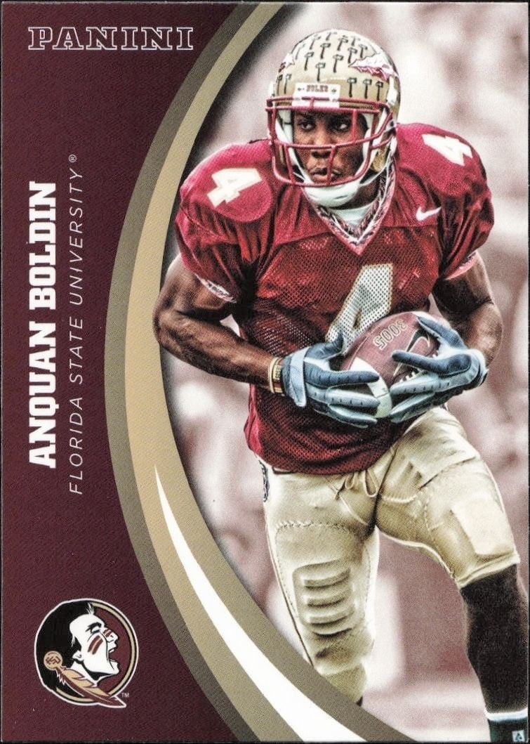 Anquan Boldin 2015 Panini Florida State Seminoles #31 Football Trading Card - Front 2015 Panini Florida State Seminoles Anquan Boldin #31 football trading card front