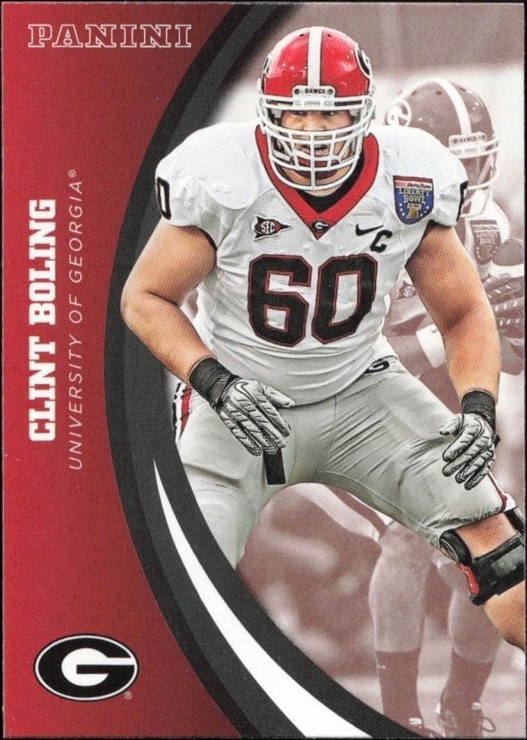2015 Panini Georgia Bulldogs Clint Boling #18 trading card