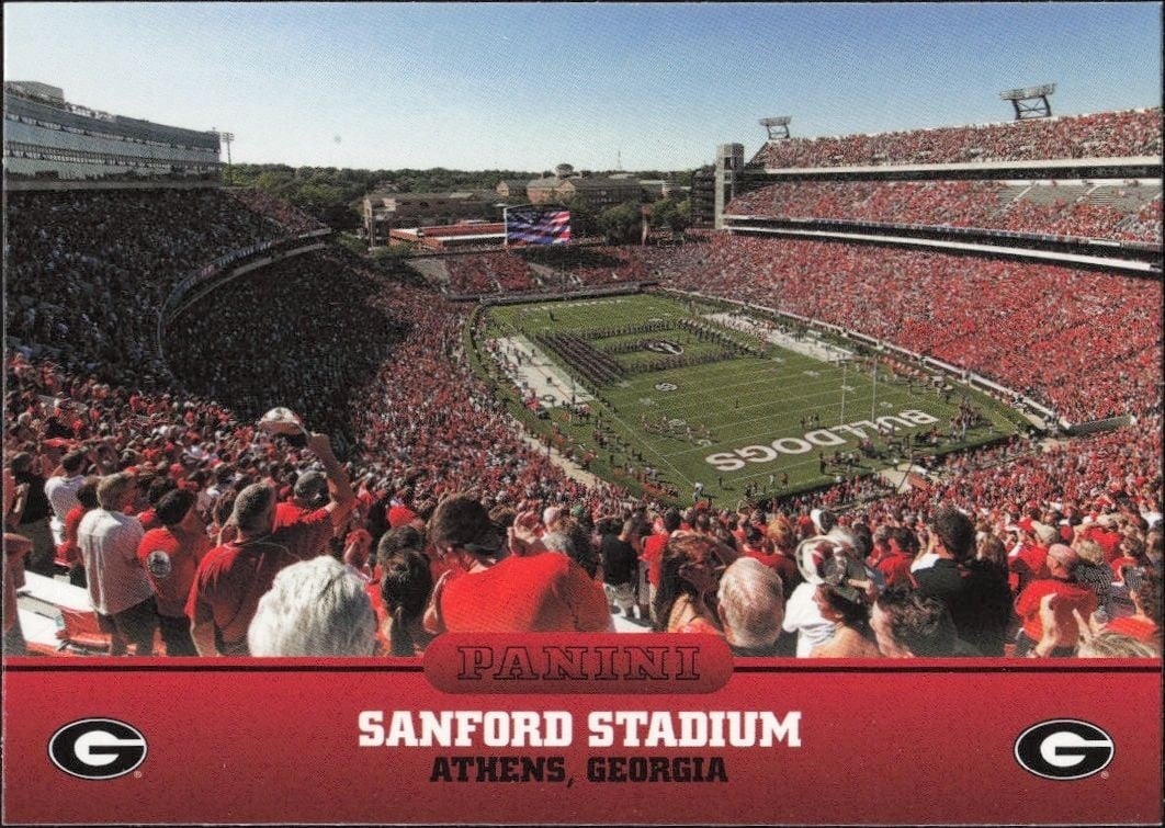 2015 Panini Georgia Bulldogs Sanford Stadium #8 trading card