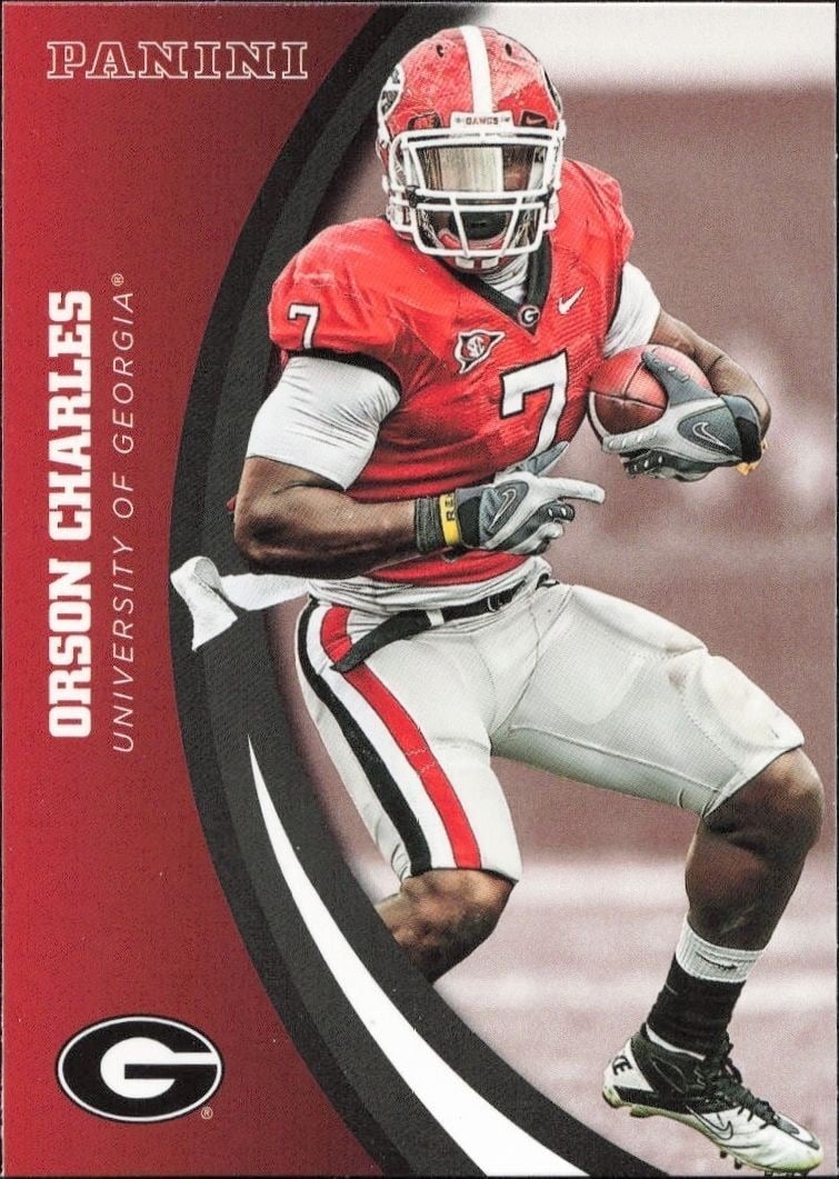 2015 Panini Georgia Bulldogs Orson Charles #49 trading card