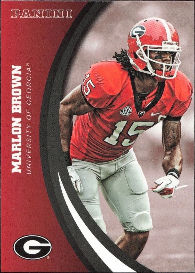 2015 Panini Georgia Bulldogs Marlon Brown #45 trading card