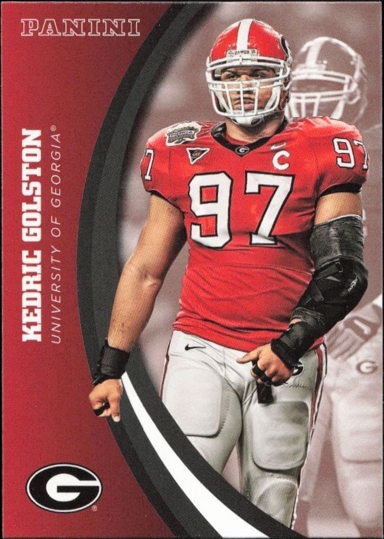 2015 Panini Georgia Bulldogs Kedric Golston #40 trading card