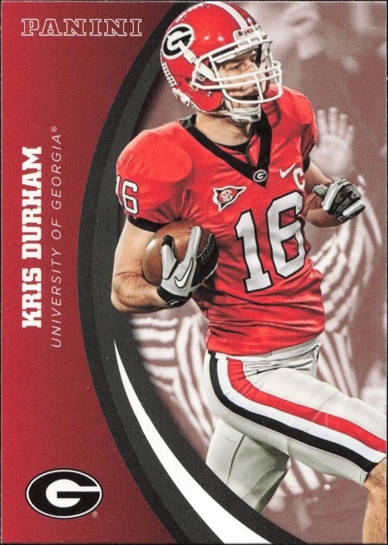 2015 Panini Georgia Bulldogs Kris Durham #42 trading card