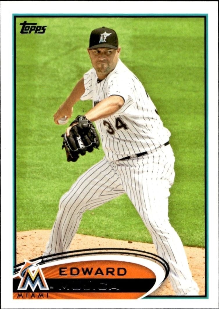 Edward Mujica 2012 Topps #178 Baseball Trading Card - Front 2012 Topps Edward Mujica #178 baseball trading card front
