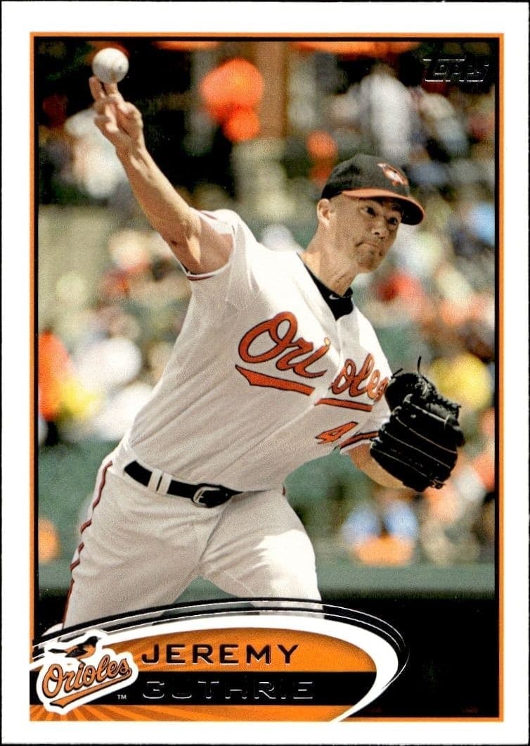 2012 Topps Series 1 Jeremy Guthrie #4 trading card