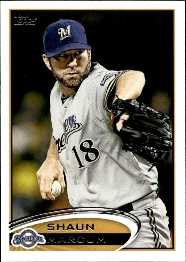 Shaun Marcum 2012 Topps #262 Baseball Trading Card - Front 2012 Topps Shaun Marcum #262 baseball trading card front
