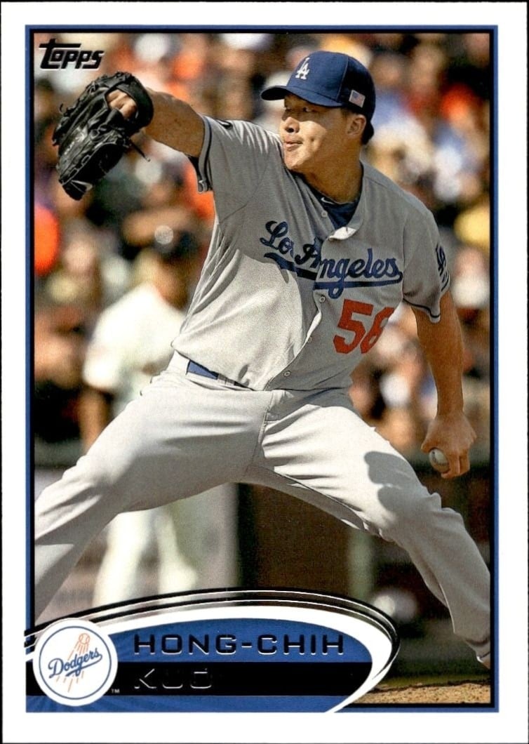 Hong-Chih Kuo 2012 Topps #11 Baseball Trading Card - Front 2012 Topps Hong-Chih Kuo #11 baseball trading card front
