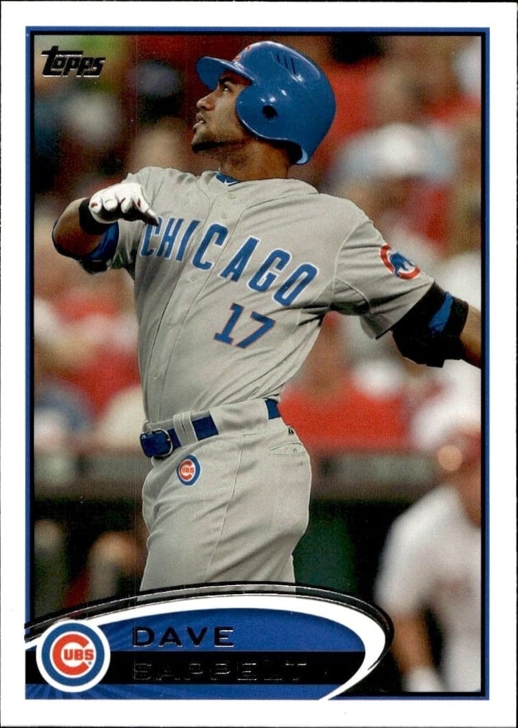 Dave Sappelt 2012 Topps #657 Baseball Trading Card - Front 2012 Topps Dave Sappelt #657 baseball trading card front