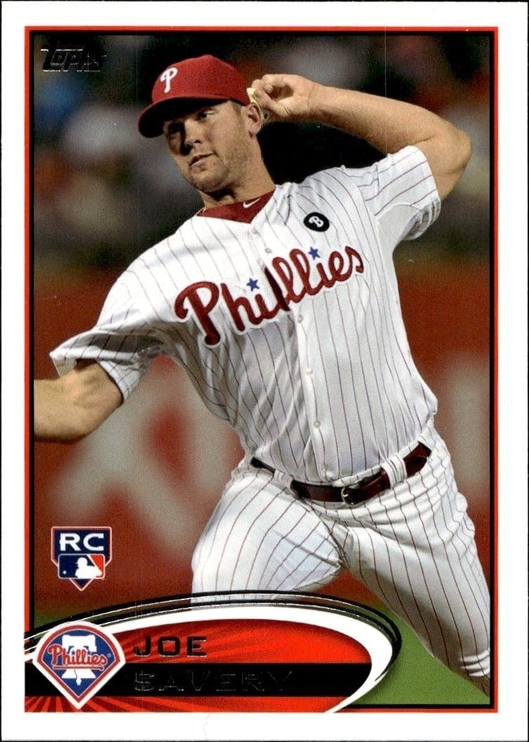 Joe Savery 2012 Topps #464 Baseball Trading Card - Front 2012 Topps Joe Savery #464 baseball trading card front