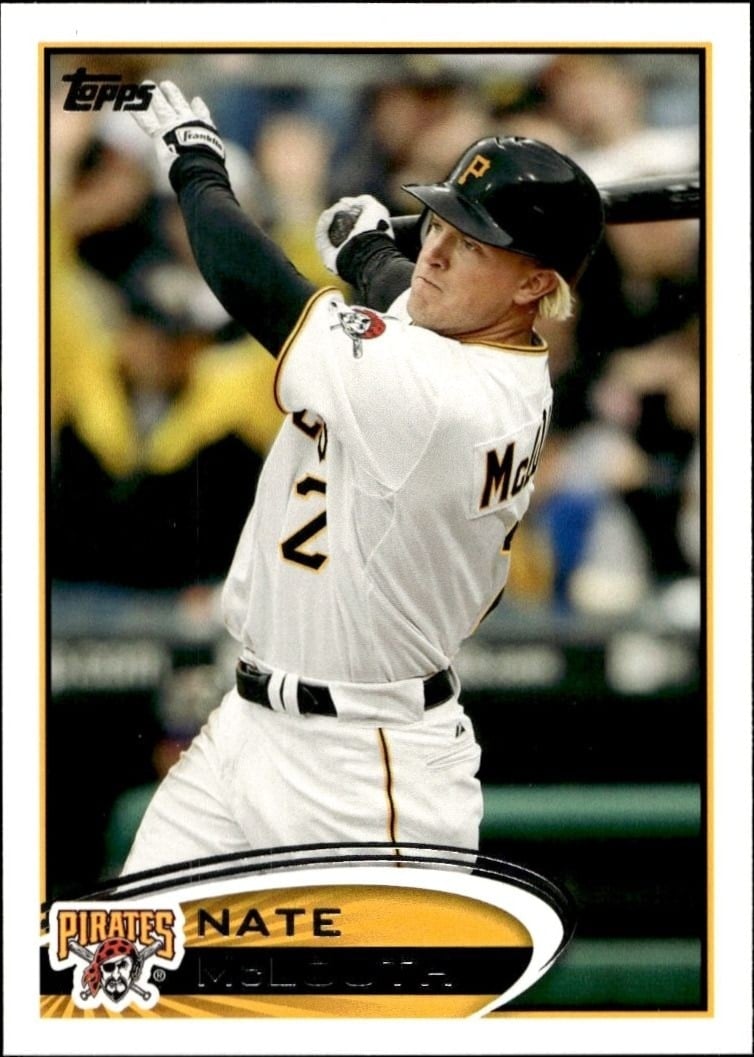 Nate McLouth 2012 Topps #433 Baseball Trading Card - Front 2012 Topps Nate McLouth #433 baseball trading card front