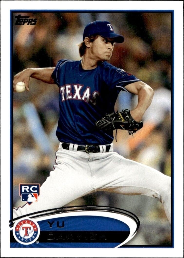 Yu Darvish 2012 Topps #660 Baseball Trading Card - Front 2012 Topps Yu Darvish #660 baseball trading card front