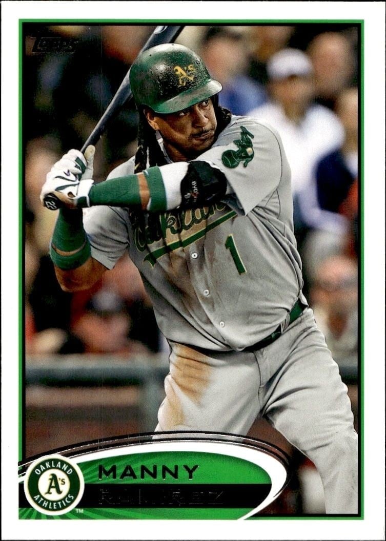 Manny Ramirez 2012 Topps #393 Baseball Trading Card - Front 2012 Topps Manny Ramirez #393 baseball trading card front