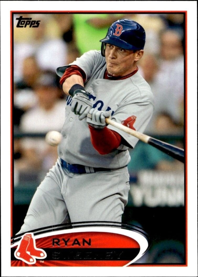 Ryan Sweeney 2012 Topps #651 Baseball Trading Card - Front 2012 Topps Ryan Sweeney #651 baseball trading card front