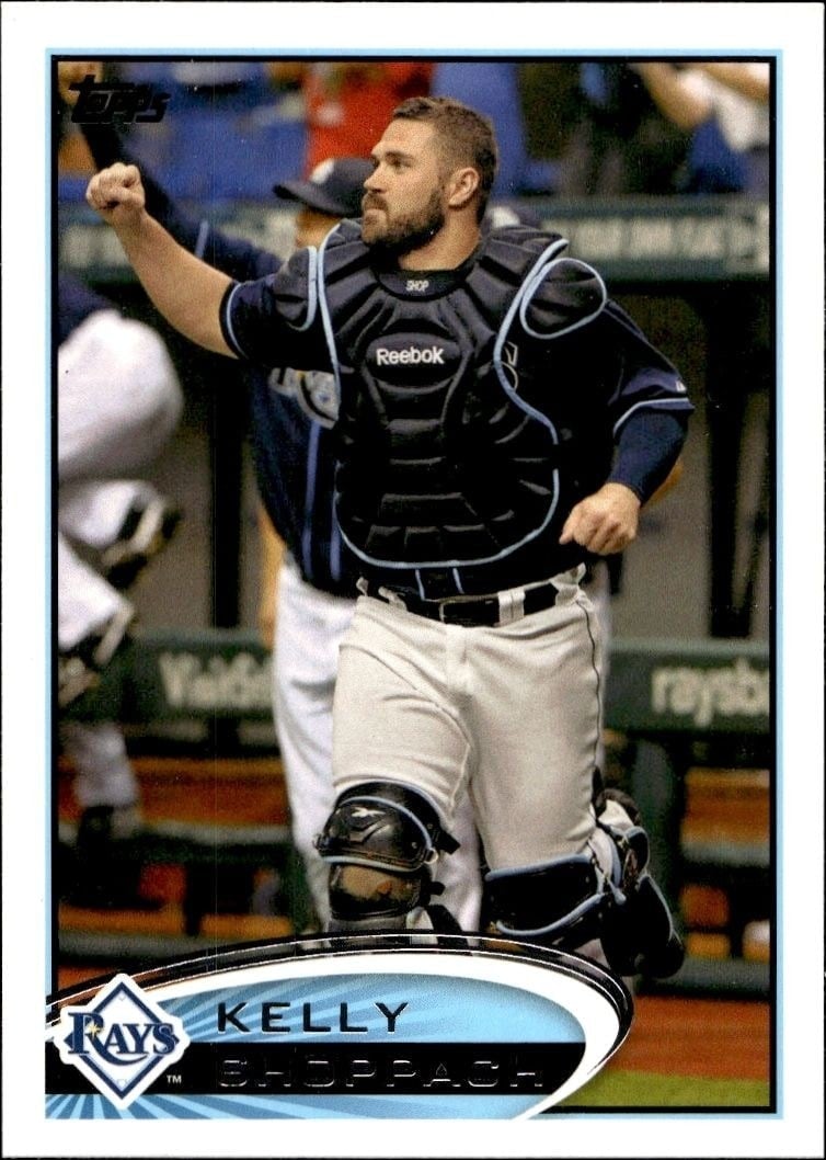 Kelly Shoppach 2012 Topps #193 Baseball Trading Card - Front 2012 Topps Kelly Shoppach #193 baseball trading card front