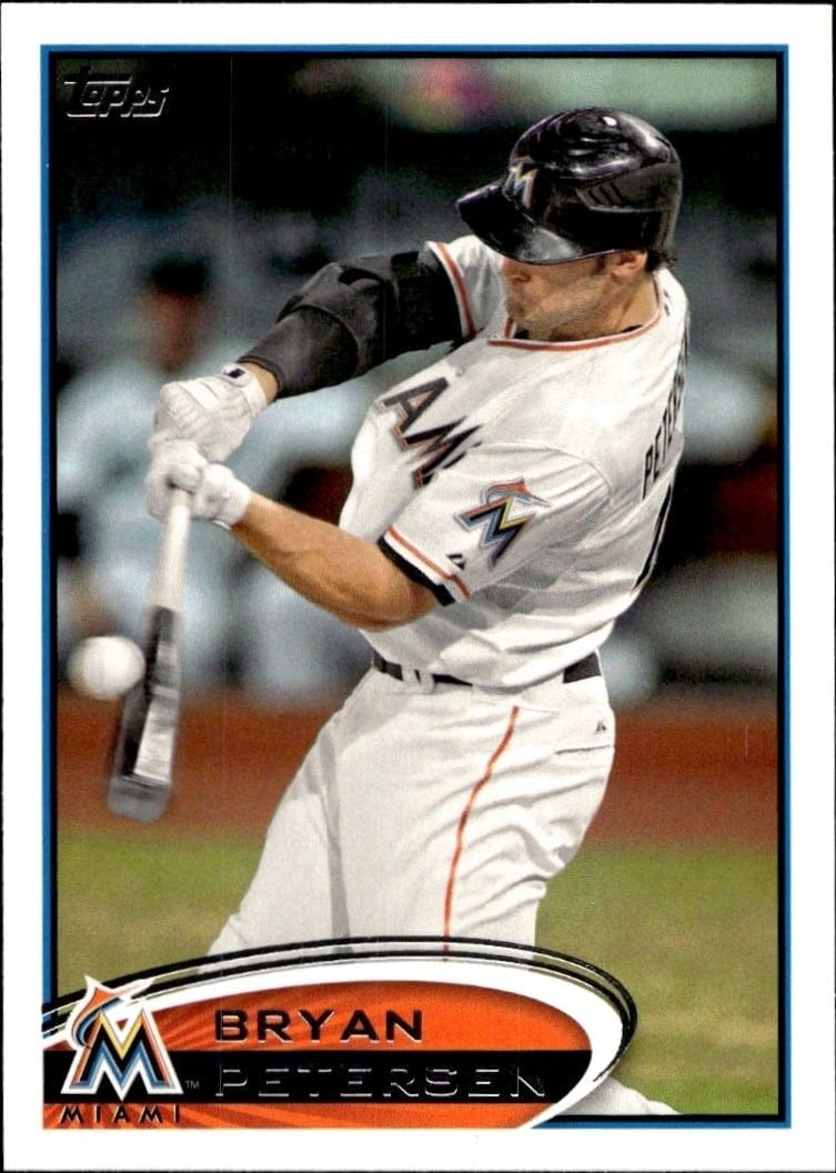 Bryan Petersen 2012 Topps #528 Baseball Trading Card - Front 2012 Topps Bryan Petersen #528 baseball trading card front