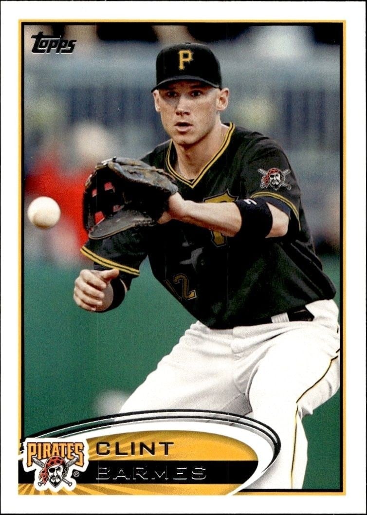 Clint Barmes 2012 Topps #623 Baseball Trading Card - Front 2012 Topps Clint Barmes #623 baseball trading card front