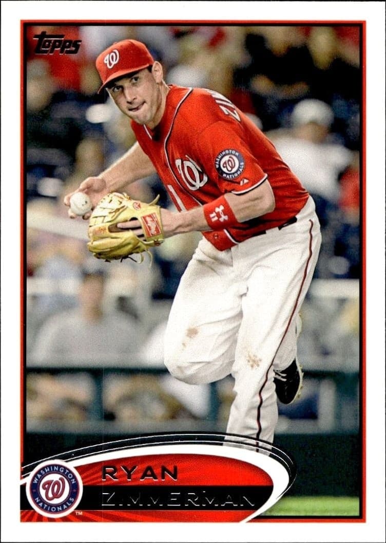 2012 Topps Ryan Zimmerman #386 trading card