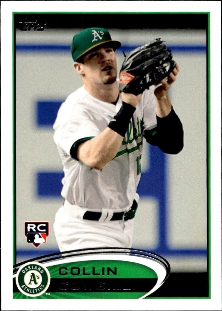 Collin Cowgill 2012 Topps #502 Baseball Trading Card - Front 2012 Topps Collin Cowgill #502 baseball trading card front