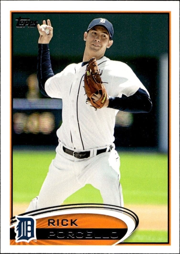 Rick Porcello 2012 Topps #82 Baseball Trading Card - Front 2012 Topps Rick Porcello #82 baseball trading card front