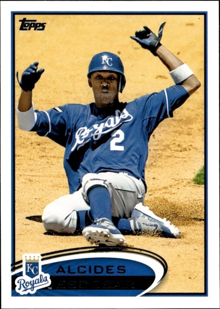 Alcides Escobar 2012 Topps #51 Baseball Trading Card - Front 2012 Topps Alcides Escobar #51 baseball trading card front