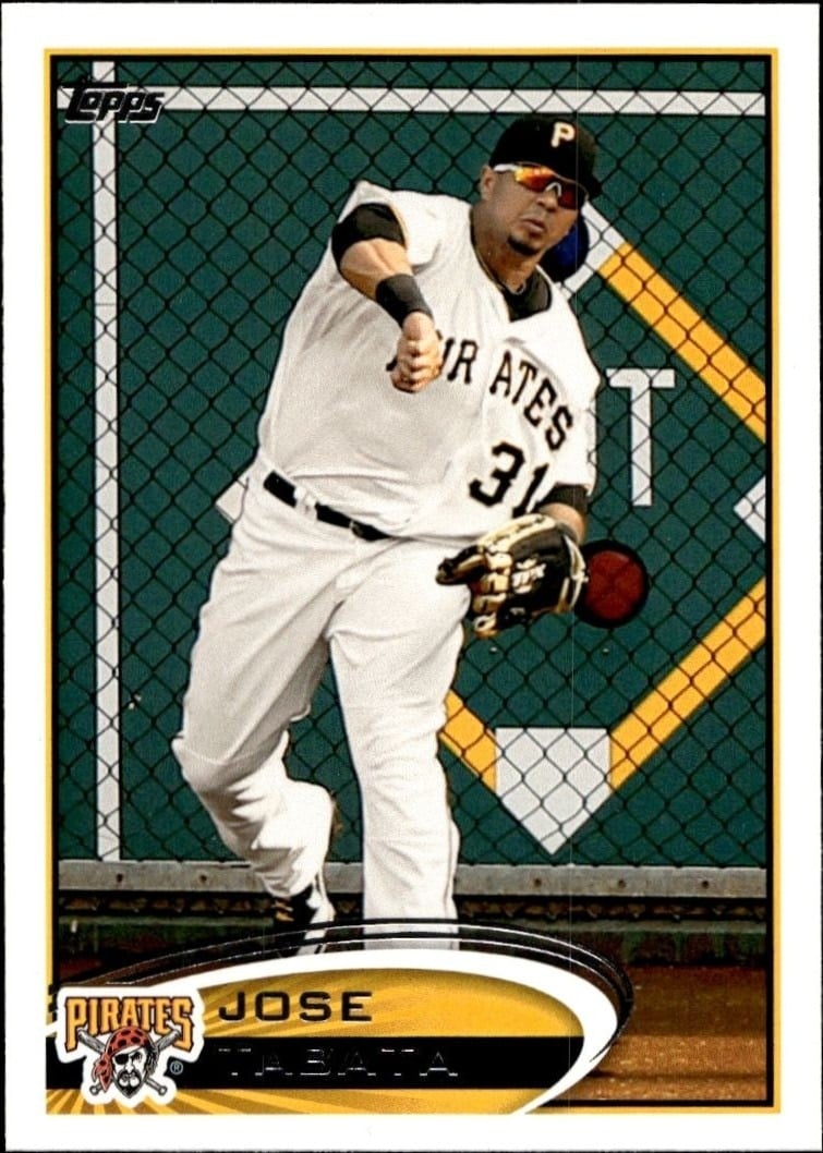Jose Tabata 2012 Topps #236 Baseball Trading Card - Front 2012 Topps Jose Tabata #236 baseball trading card front