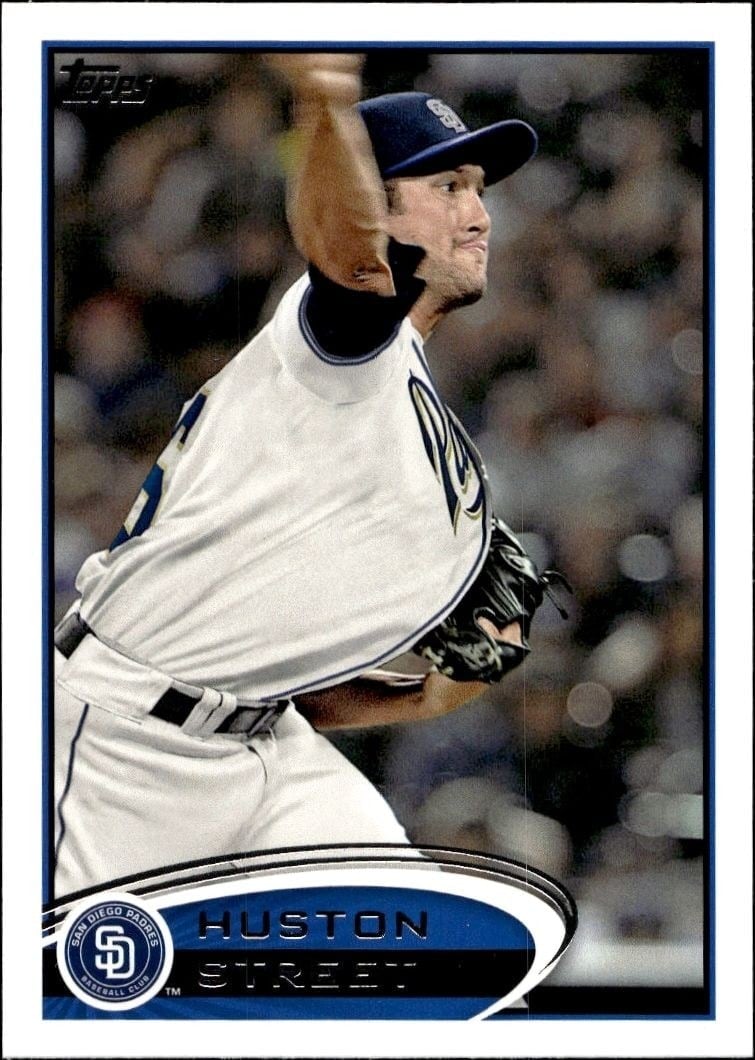 Huston Street 2012 Topps #369 Baseball Trading Card - Front 2012 Topps Huston Street #369 baseball trading card front