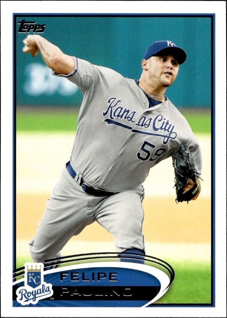 Felipe Paulino 2012 Topps #38 Baseball Trading Card - Front 2012 Topps Felipe Paulino #38 baseball trading card front