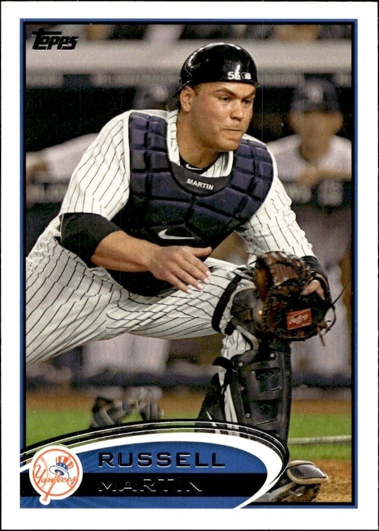 Russell Martin 2012 Topps #237 Baseball Trading Card - Front 2012 Topps Russell Martin #237 baseball trading card front