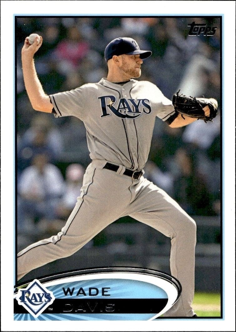 Wade Davis 2012 Topps #48 Baseball Trading Card - Front 2012 Topps Wade Davis #48 baseball trading card front