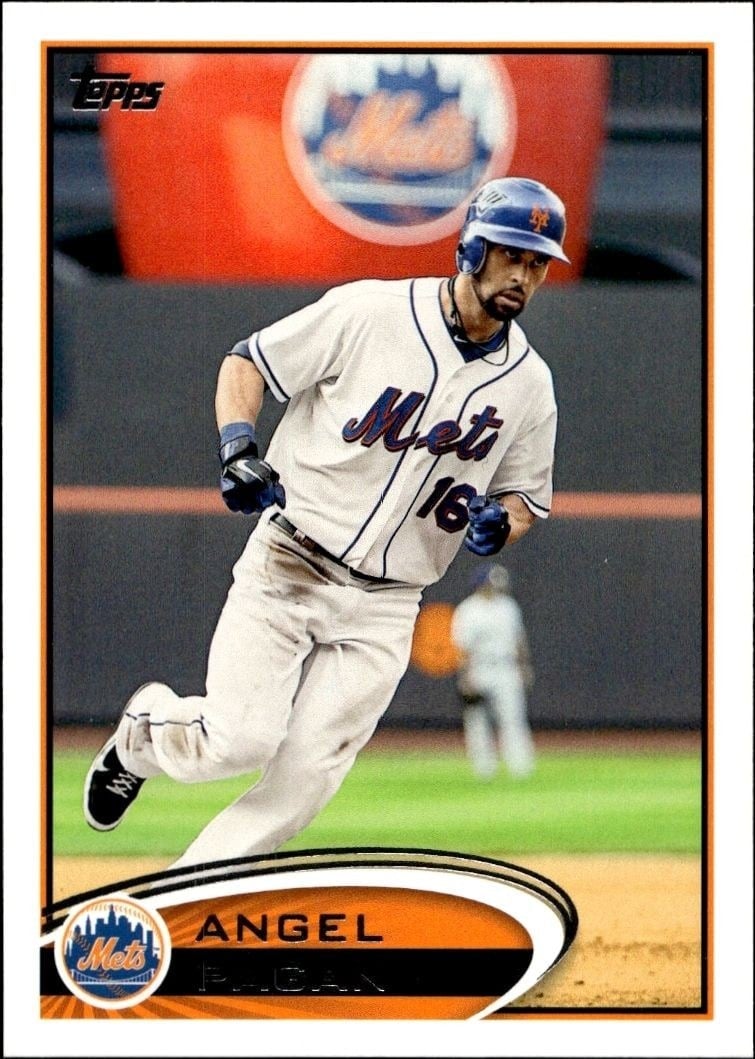 Angel Pagan 2012 Topps #191 Baseball Trading Card - Front 2012 Topps Angel Pagan #191 baseball trading card front