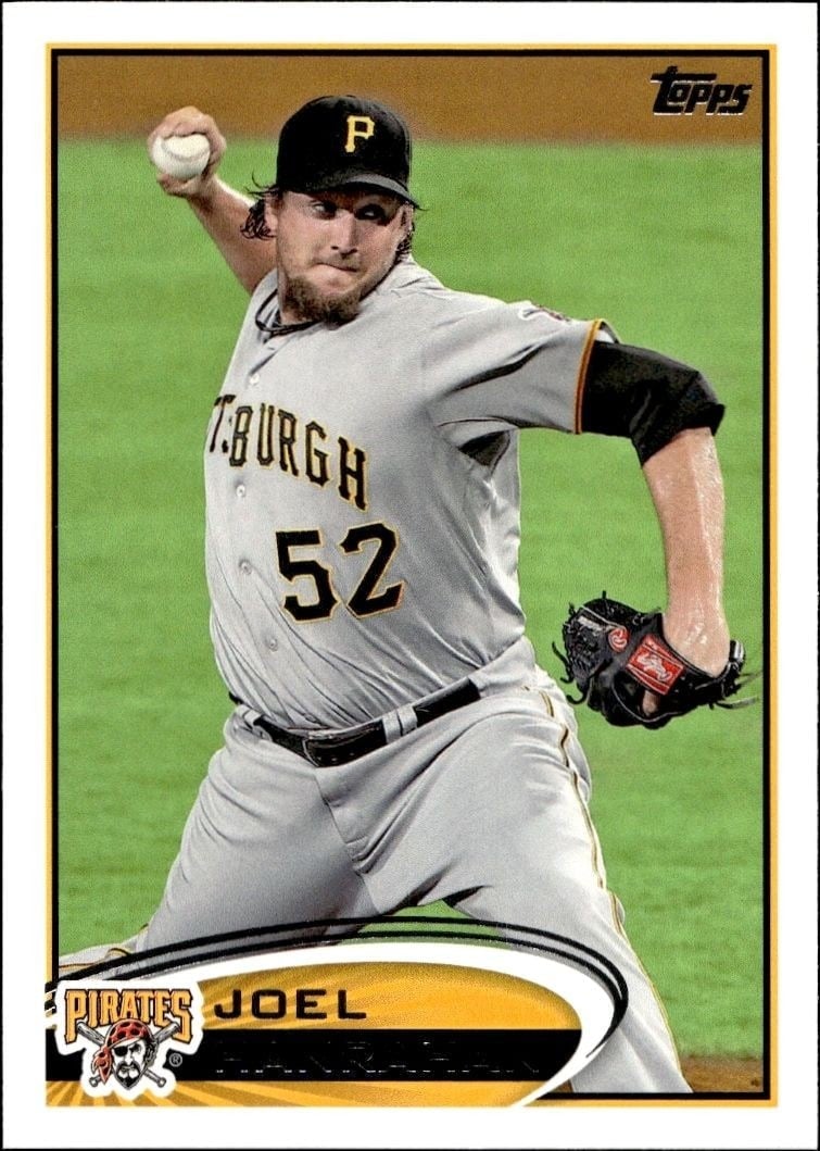 Joel Hanrahan 2012 Topps #531 Baseball Trading Card - Front 2012 Topps Joel Hanrahan #531 baseball trading card front