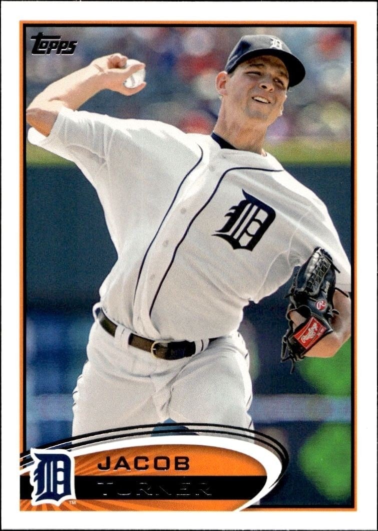 Jacob Turner 2012 Topps #358 Baseball Trading Card - Front 2012 Topps Jacob Turner #358 baseball trading card front