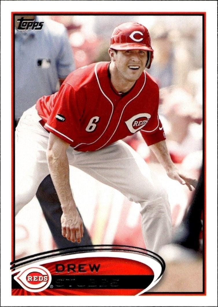Drew Stubbs 2012 Topps #375 Baseball Trading Card - Front 2012 Topps Drew Stubbs #375 baseball trading card front