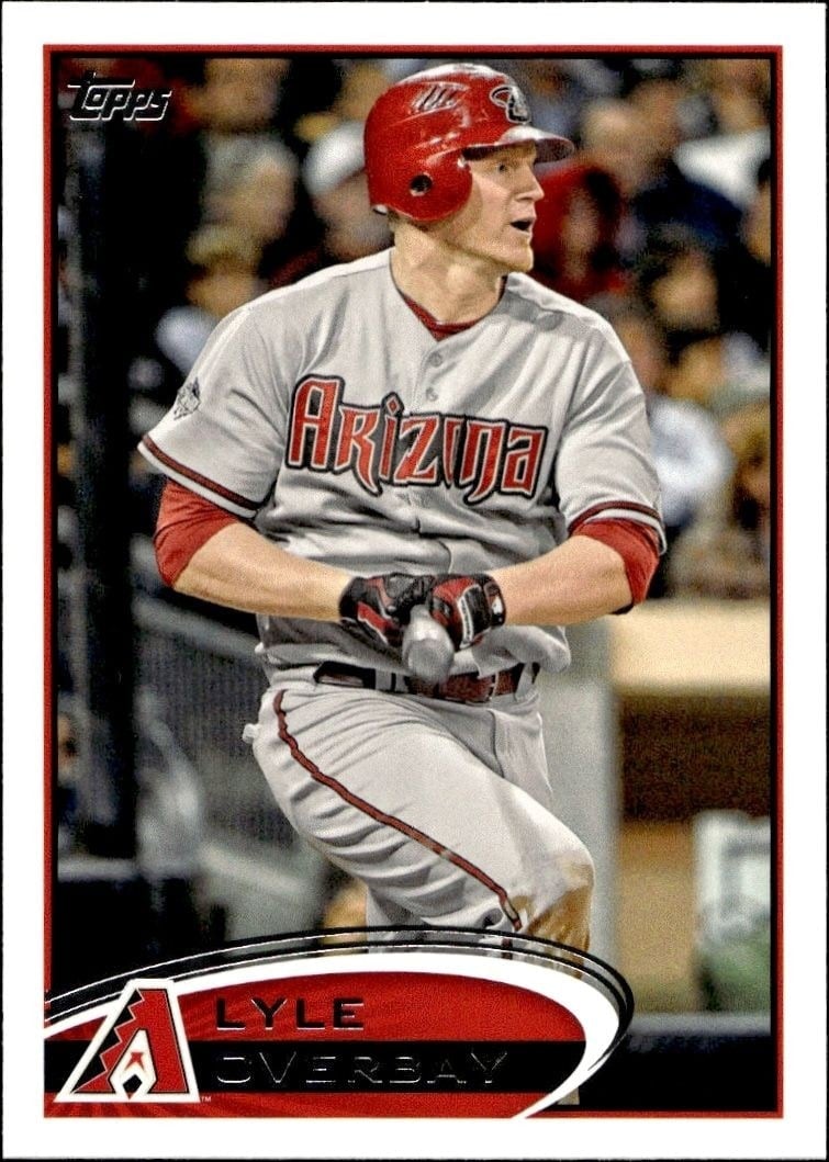 Lyle Overbay 2012 Topps #370 Baseball Trading Card - Front 2012 Topps Lyle Overbay #370 baseball trading card front