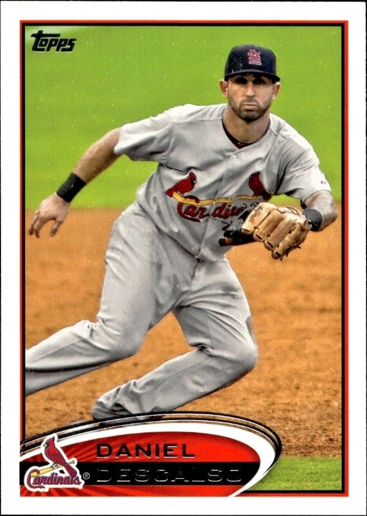 Daniel Descalso 2012 Topps #372 Baseball Trading Card - Front 2012 Topps Daniel Descalso #372 baseball trading card front