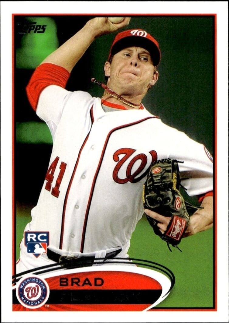 Brad Peacock 2012 Topps #275 Baseball Trading Card - Front 2012 Topps Brad Peacock #275 baseball trading card front