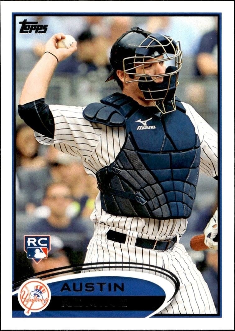Austin Romine 2012 Topps #79 Baseball Trading Card - Front 2012 Topps Austin Romine #79 baseball trading card front
