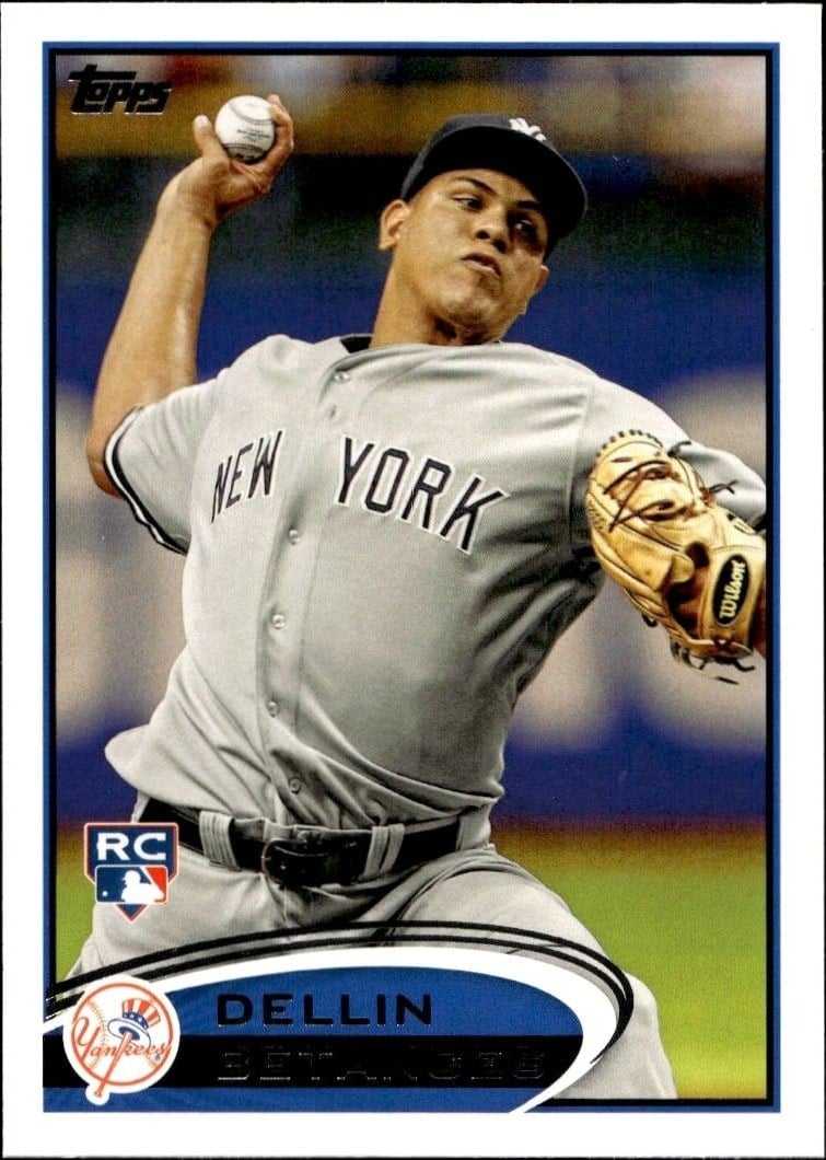 Dellin Betances 2012 Topps #252 Baseball Trading Card - Front 2012 Topps Dellin Betances #252 baseball trading card front