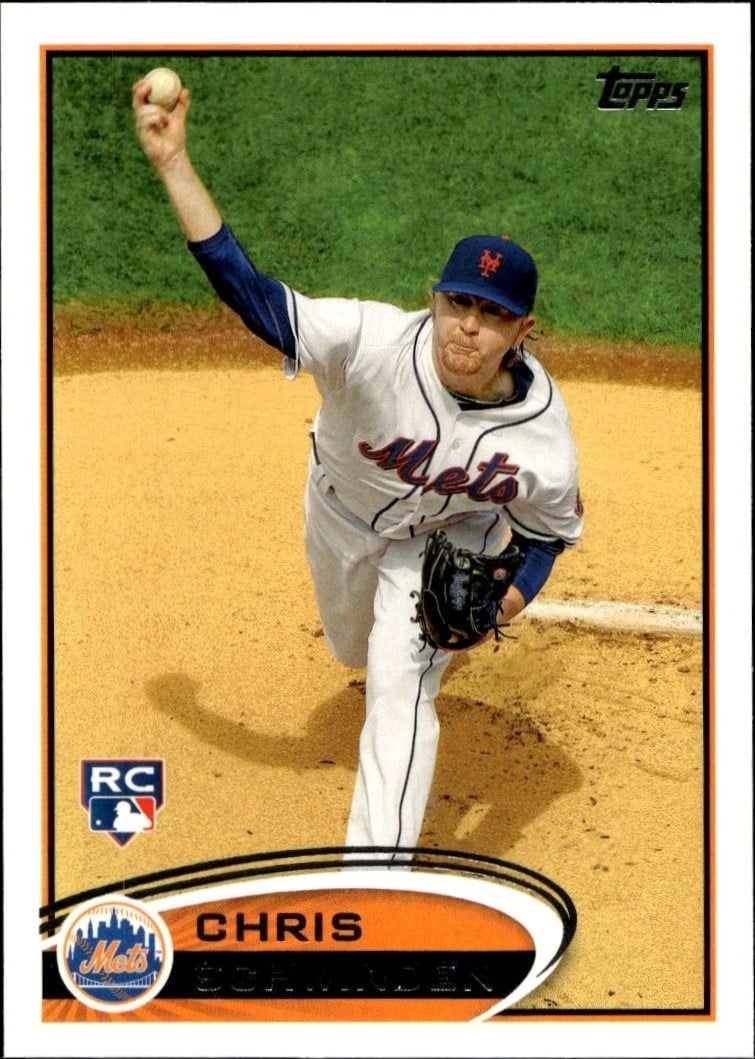 Chris Schwinden 2012 Topps #325 Baseball Trading Card - Front 2012 Topps Chris Schwinden #325 baseball trading card front