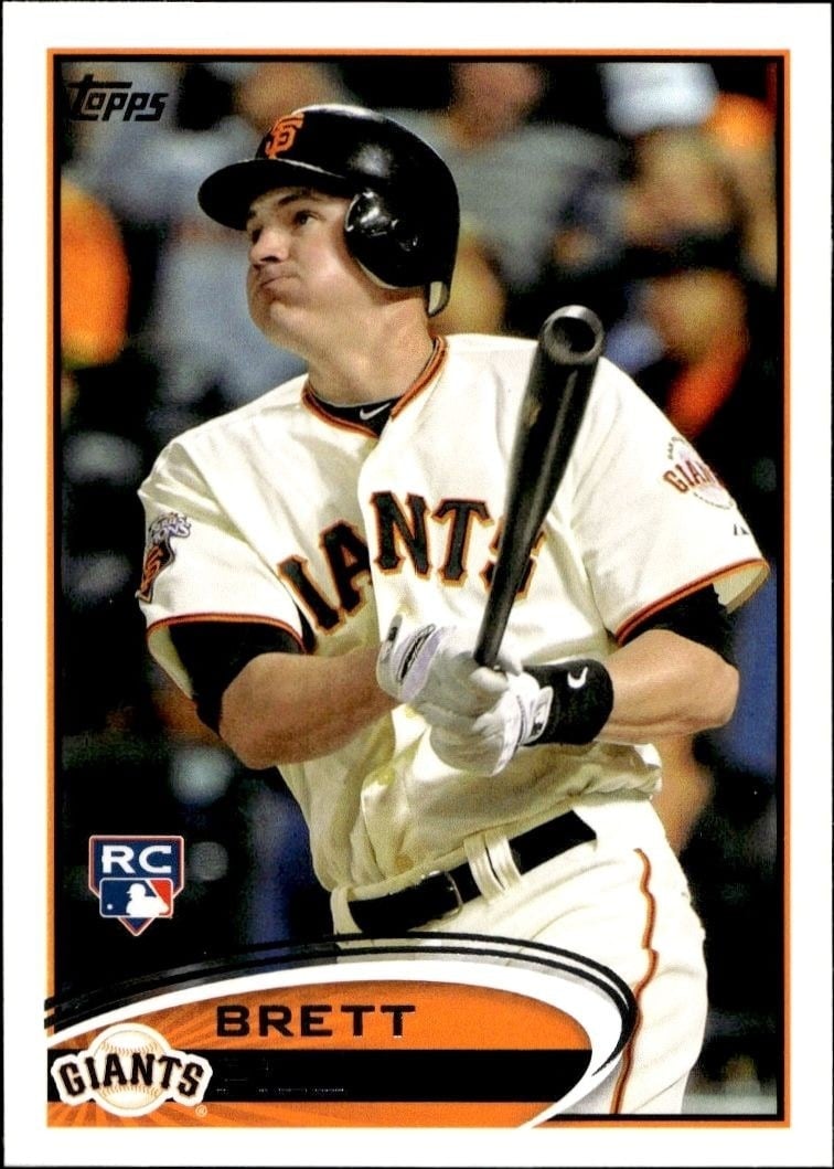 Brett Pill 2012 Topps #70 Baseball Trading Card - Front 2012 Topps Brett Pill #70 baseball trading card front