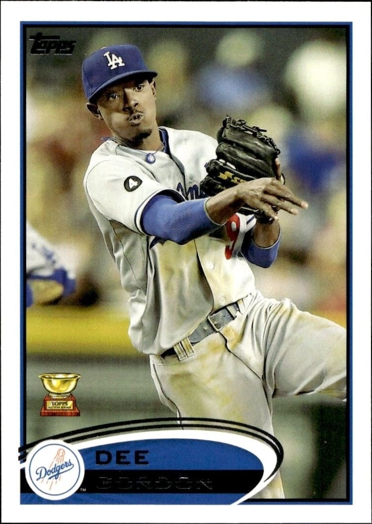 Dee Gordon 2012 Topps #69 Baseball Trading Card - Front 2012 Topps Dee Gordon #69 baseball trading card front