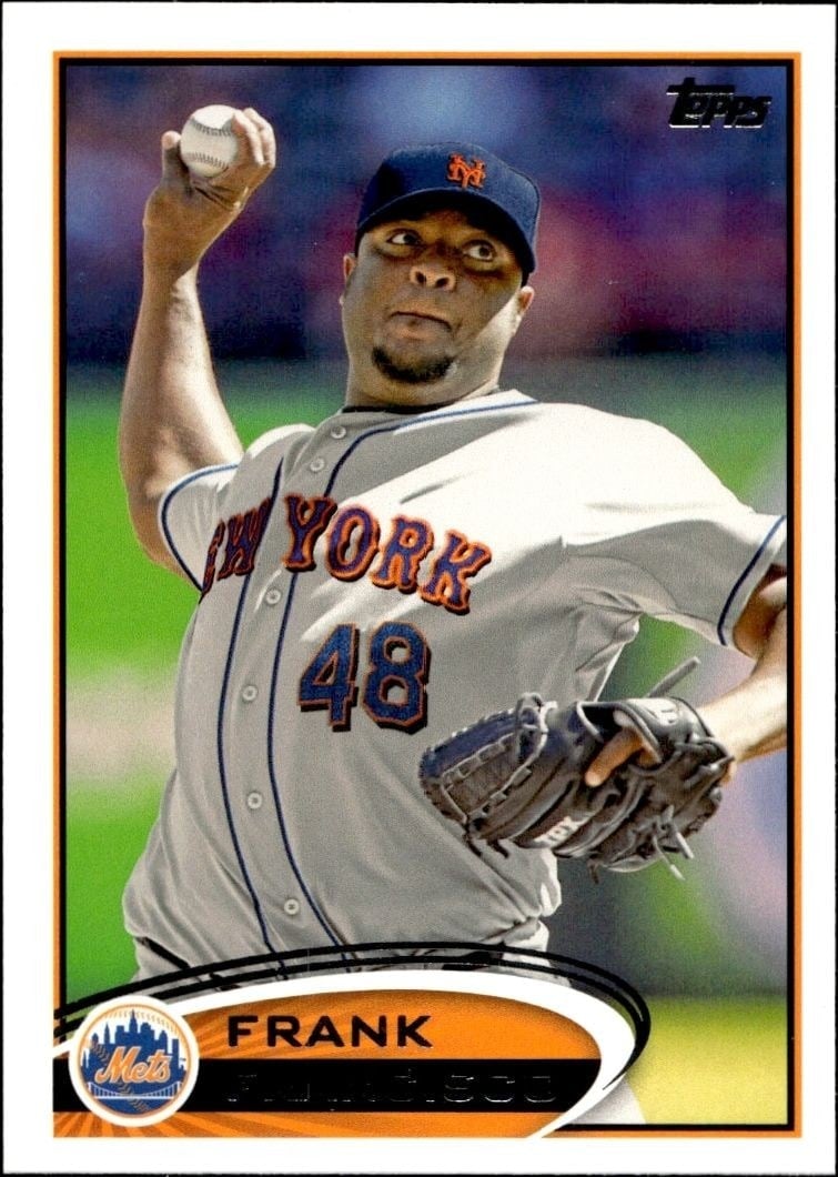 Frank Francisco 2012 Topps #413 Baseball Trading Card - Front 2012 Topps Frank Francisco #413 baseball trading card front