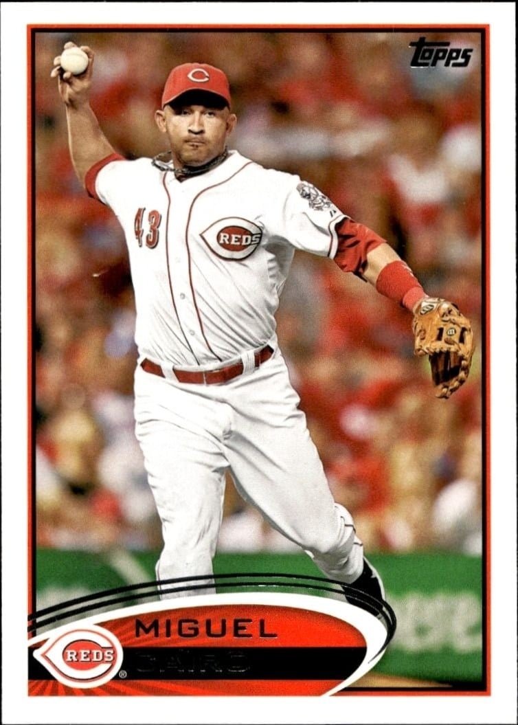 Miguel Cairo 2012 Topps #268 Baseball Trading Card - Front 2012 Topps Miguel Cairo #268 baseball trading card front