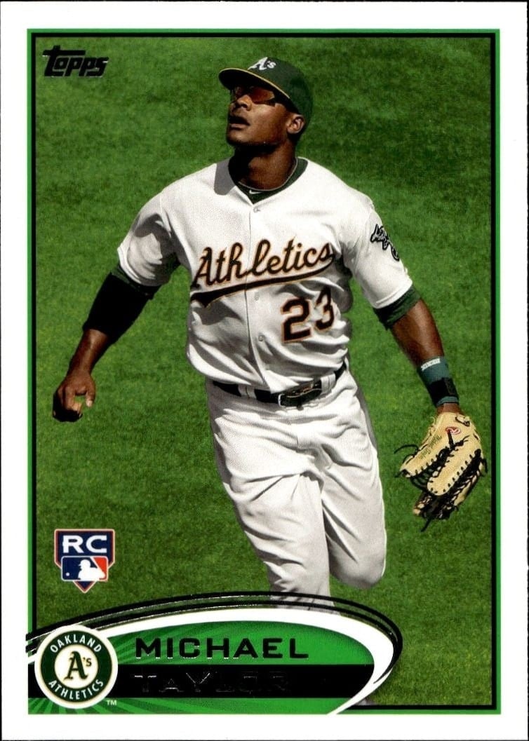 Michael Taylor 2012 Topps #36 Baseball Trading Card - Front 2012 Topps Michael Taylor #36 baseball trading card front