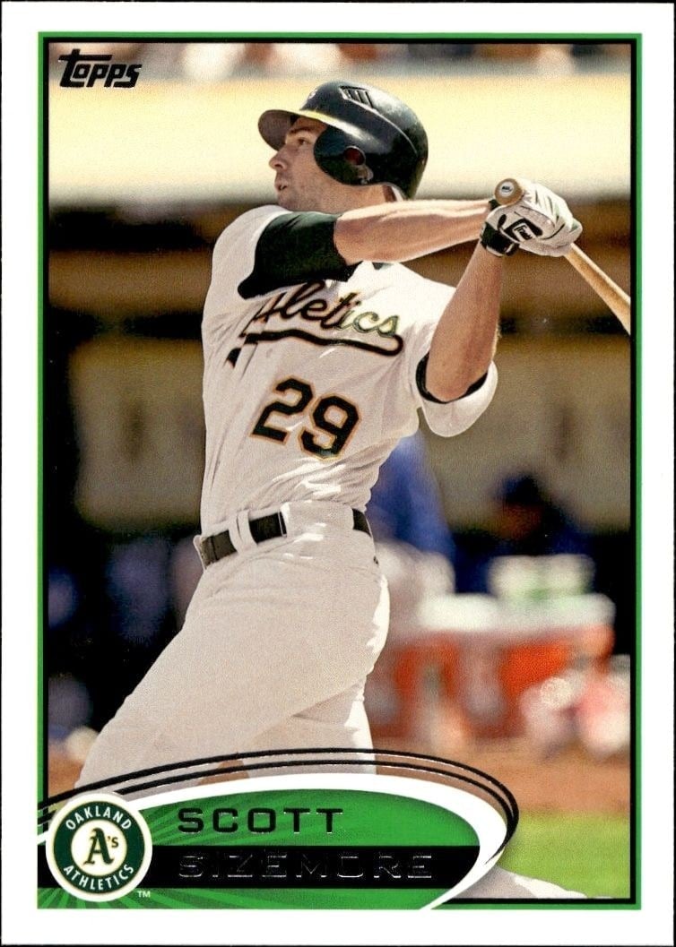 Scott Sizemore 2012 Topps #139 Baseball Trading Card - Front 2012 Topps Scott Sizemore #139 baseball trading card front